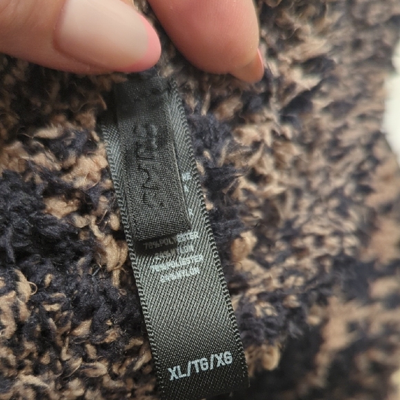 Skims XL Lounge Jogger Pants Plaid Tan Black - Picture 2 of 7